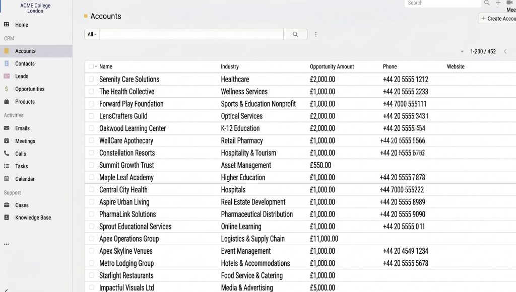 Apprenticeship Management Software 6 ARODS Customer Relationship Management CRM
